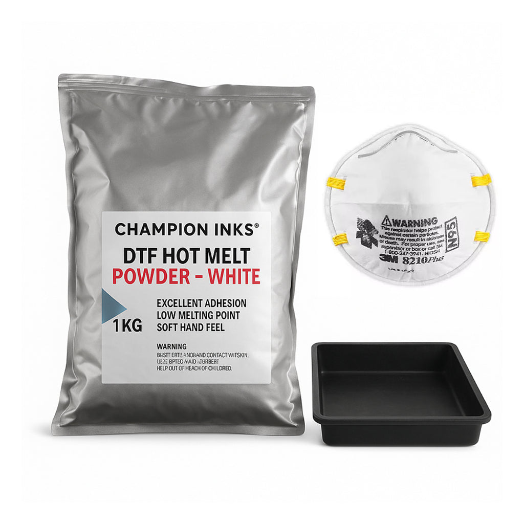 Champion Inks® DTF Hot Melt Adhesive Powder – Superior Adhesion for DTF Transfers