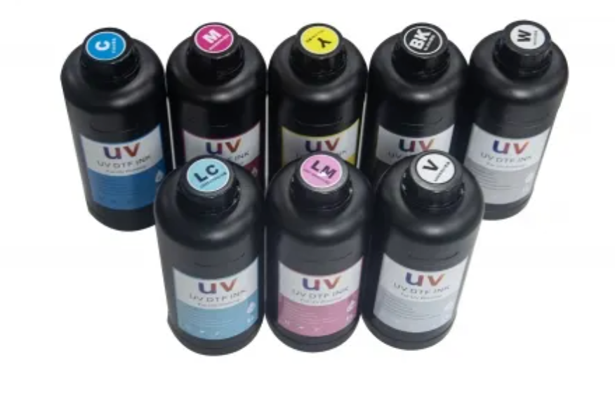 Champion Inks® UV DTF Inks – 1L Bottles – High-Opacity, Instant UV Cure